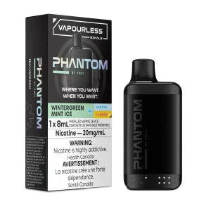 Phantom Vapourless Exhale Disposable by Envi – Wintergreen Ice (Sold Individually)
