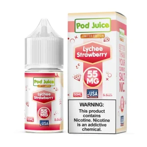 Lychee Strawberry Pod Juice TFN Salts 30mL
