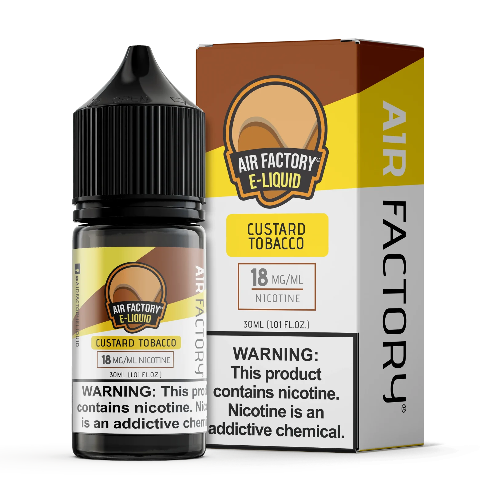 Custard Tobacco SALT - Air Factory E-Liquids - 30mL