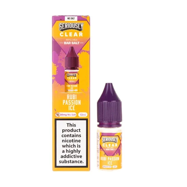 Rubi Passion Ice Nic Salt E-Liquid by Seriously Clear