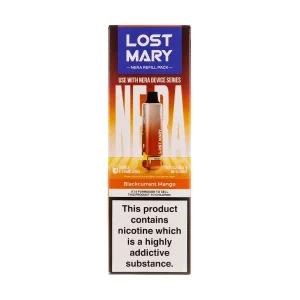 Blackcurrant Mango Nera 15k Prefilled Pod + Refill by Lost Mary