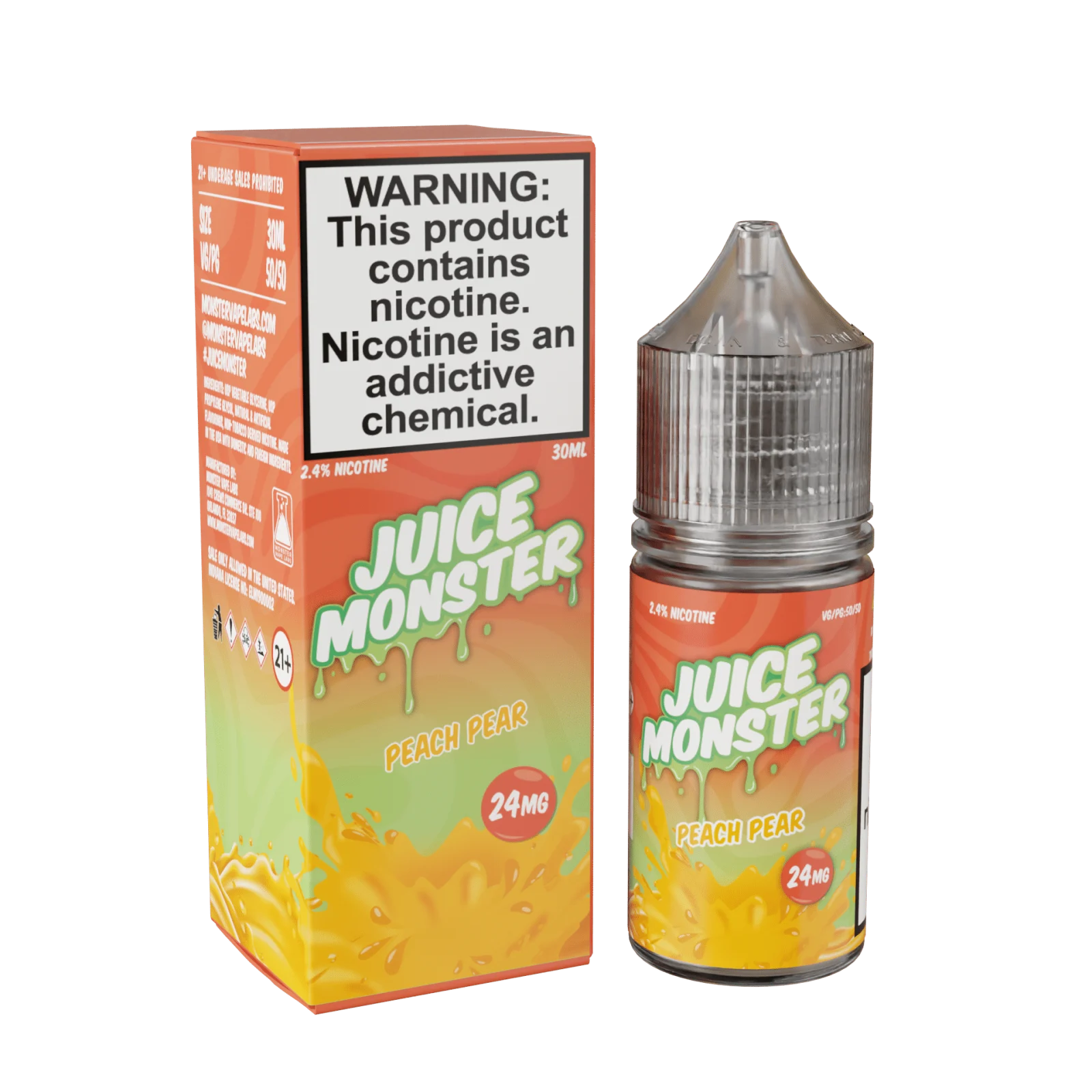 Juice Monster Salt Peach Pear eJuice