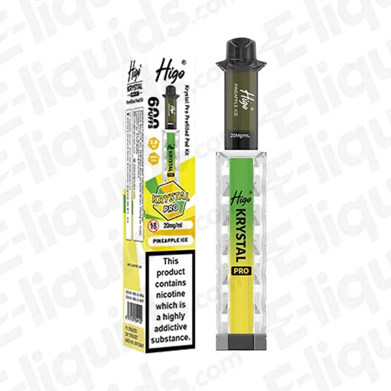 Higo Krystal Pro 600 Pineapple Ice Prefilled Pod Kit