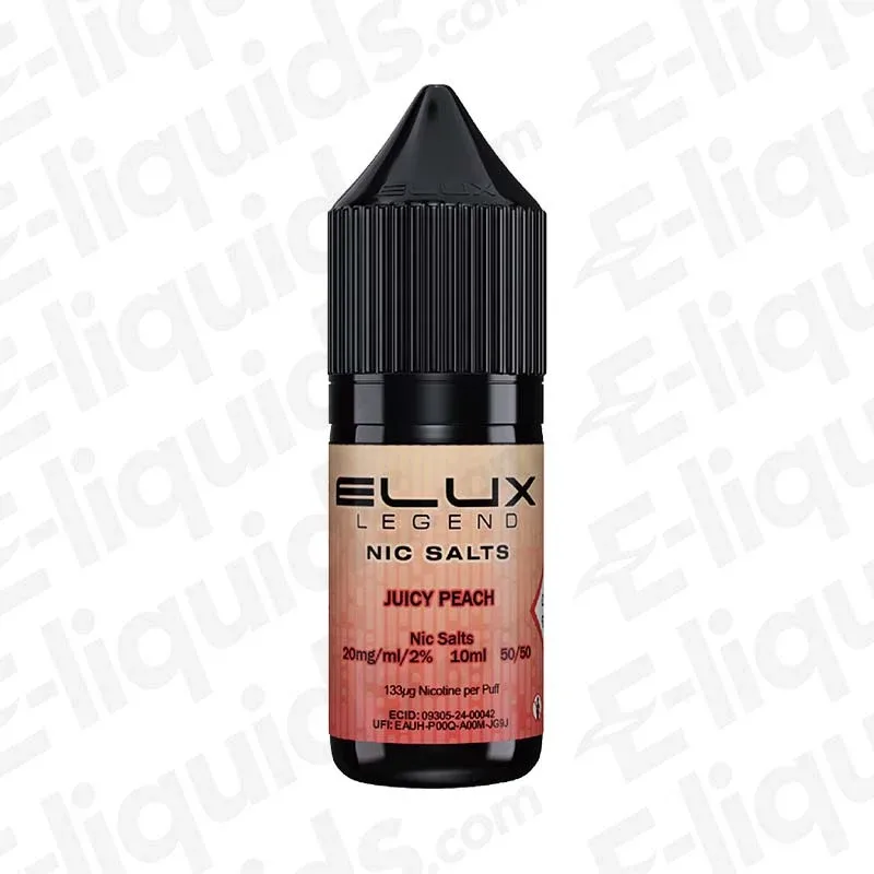 Elux Legend Juicy Peach Nic Salt