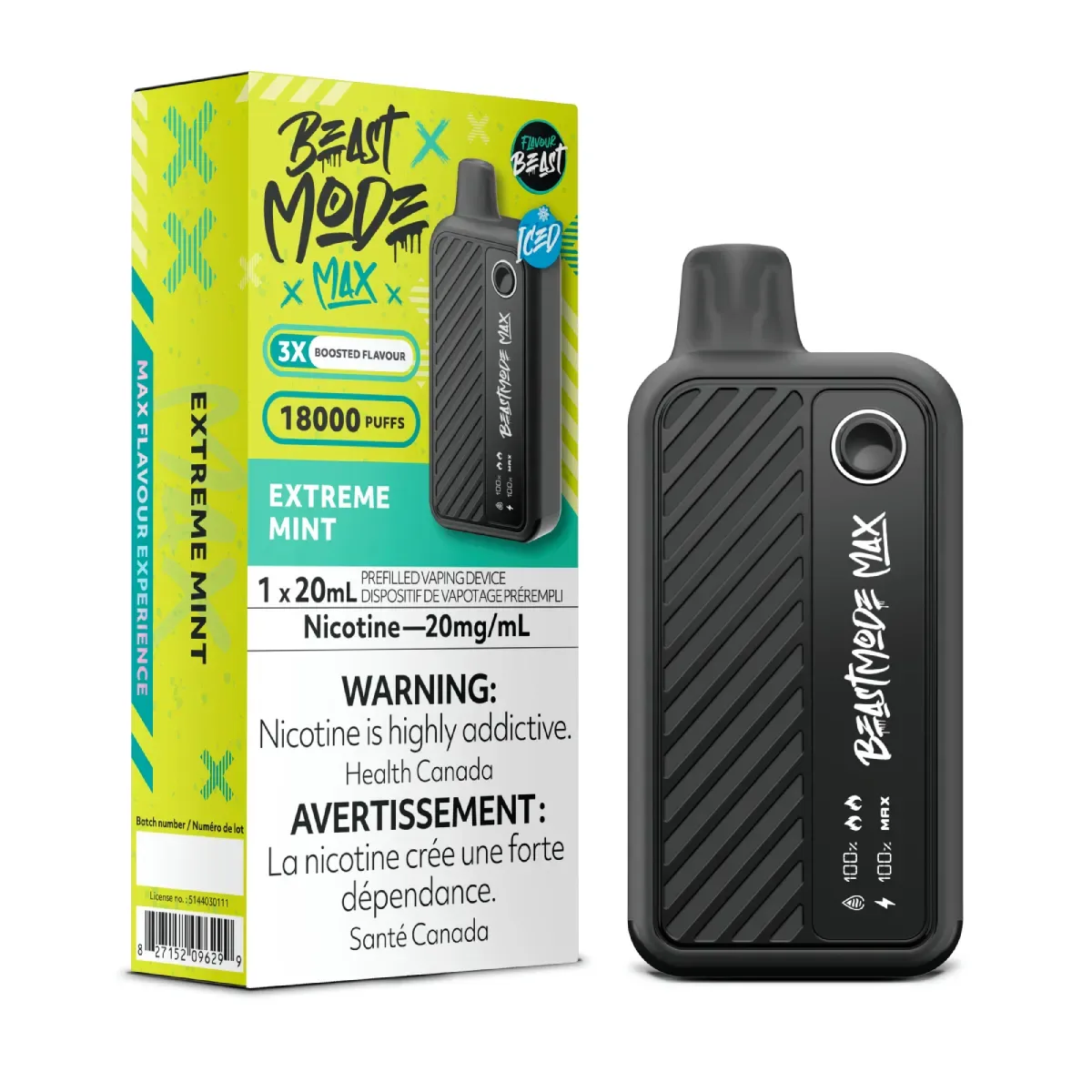 Flavour Beast Beast Mode Max 18K Disposable Extreme Mint Iced
