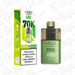 HQD Glow Air 70K Fresh Mint-Lemon Lime Prefilled Pod Kit