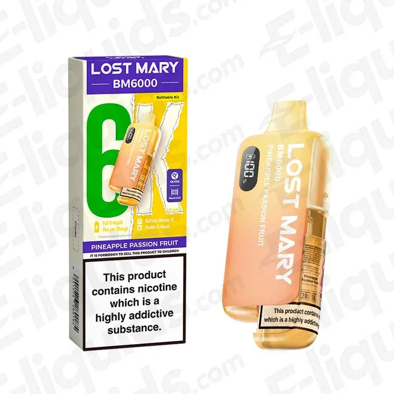 Lost Mary BM6000 Pineapple Passion Fruit Prefilled Pod Kit