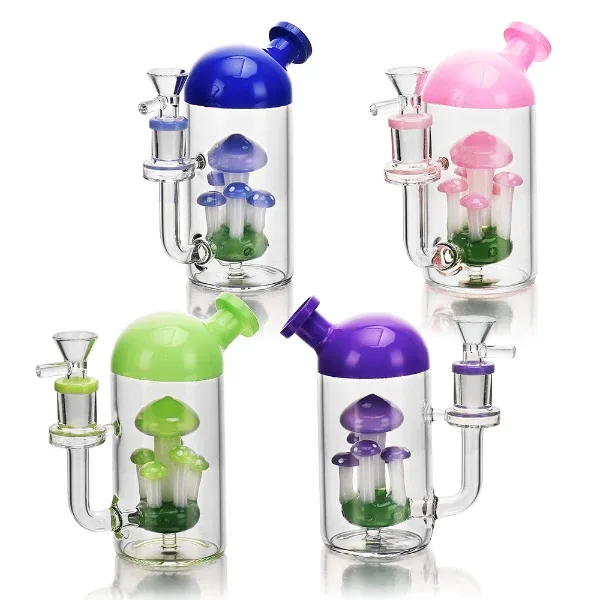 5.5" Mini Mushroom Glass Water Pipe w/ 14mm Bowl