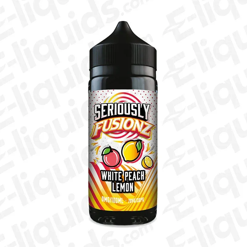 Doozy Vape Co White Peach Lemon Seriously Fusionz 100ml Shortfill Vape Juice