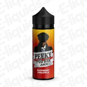 Peeky Pod Bar Raspberry Pineapple 50/50 100ml Shortfill