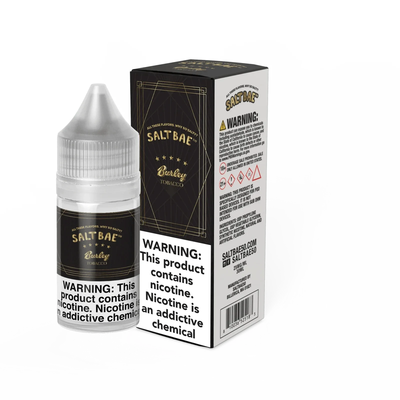 Burley Tobacco SALT - Salt Bae 50 - 30mL