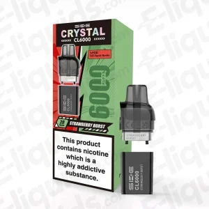 SKE Crystal CL6000 Strawberry Burst Prefilled Pod