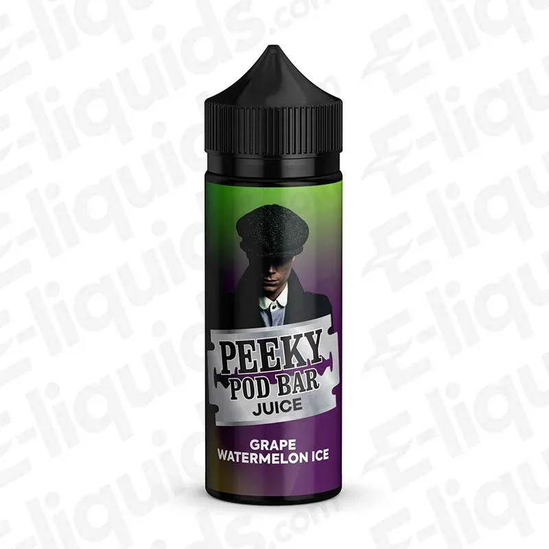 Peeky Pod Bar Grape Watermelon Ice 50/50 100ml Shortfill