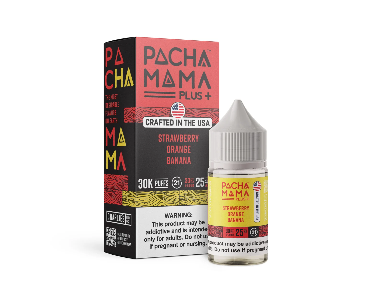Strawberry Orange Banana Pachamama + Nixodine Salts 30mL