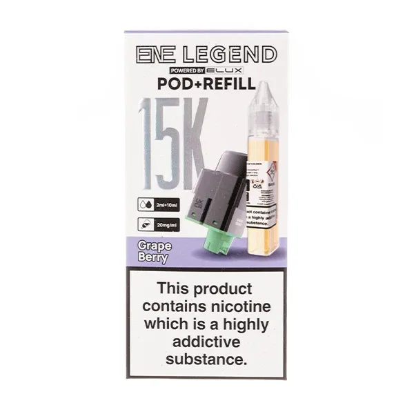 Grape Berry ENE Legend 15K Prefilled Pod + Refill by Elux