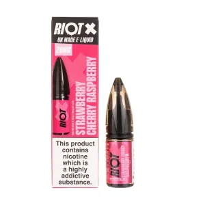 Strawberry Cherry Raspberry Nic Salt E-Liquid by Riot X