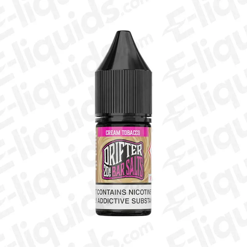 Drifter Bar Salts Cream Tobacco Nic Salt