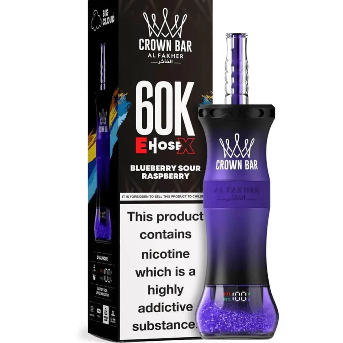 Al Fakher Crown Bar E-Hose 60000 Puff 0.6% - Image 2