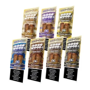 Dogg Woods (DSPLY 15pc)(Cigar)(2-Pack) OG Gold Reserve