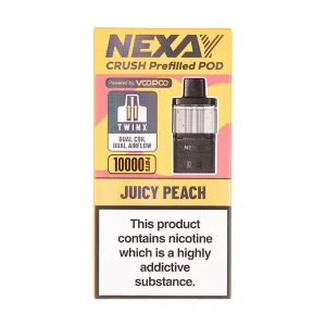 Juicy Peach Crush 10K Prefilled Pod + Refill by Nexay