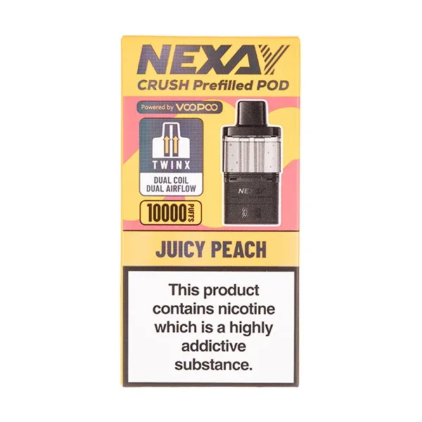 Juicy Peach Crush 10K Prefilled Pod + Refill by Nexay