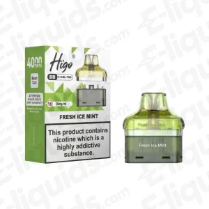 Higo BB 4000 Fresh Ice Mint Prefilled Pod