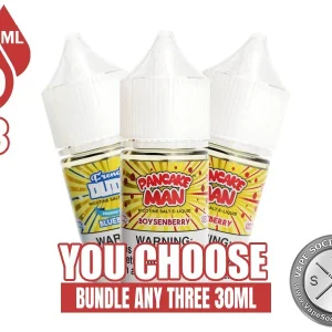 Pancake Man French Dude Salt Bundle 3x30ml (90ml)