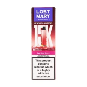 Sparkling Cherry Nera 15k Prefilled Pod + Refill by Lost Mary