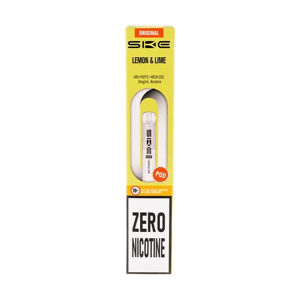 Lemon Lime Crystal Bar 600 Zero Nicotine Prefilled Pods by SKE