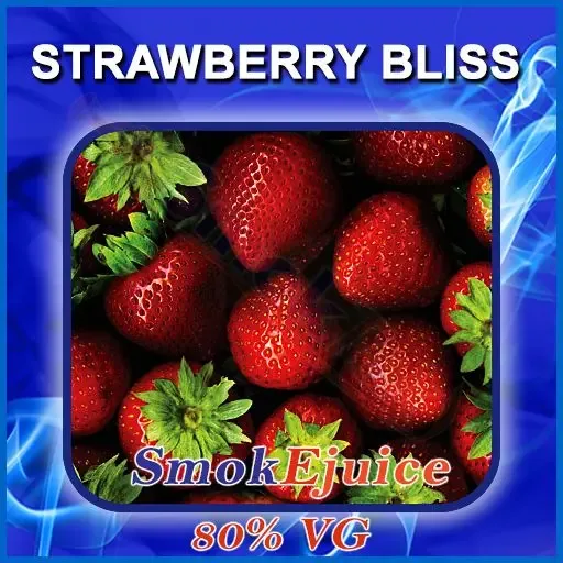 Strawberry Bliss SmokEjuice - 80% VG Premium Natural E-Liquid