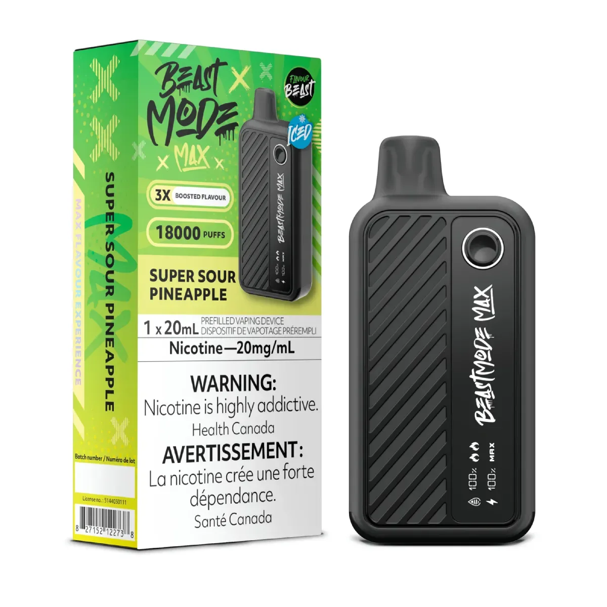 Flavour Beast Beast Mode Max 18K Disposable Super Sour Pineapple