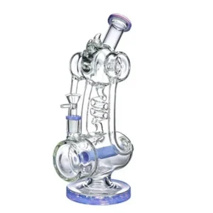 12" Spiked Donut Capsule Shaped Water Pipe