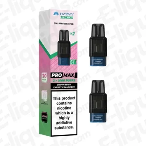Hayati Pro Max S1 Strawberry Cherry Cranberry Prefilled Replacement Pod