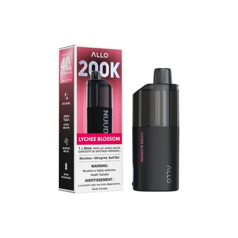 ALLO NUUD 200K Disposable Vape - Lychee Blossom