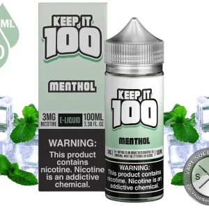 Menthol by Keep It 100 Vape Juice 100ml