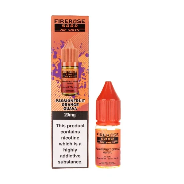 Passionfruit Orange Guava Nic Salt E-Liquid by Elux Firerose 5000