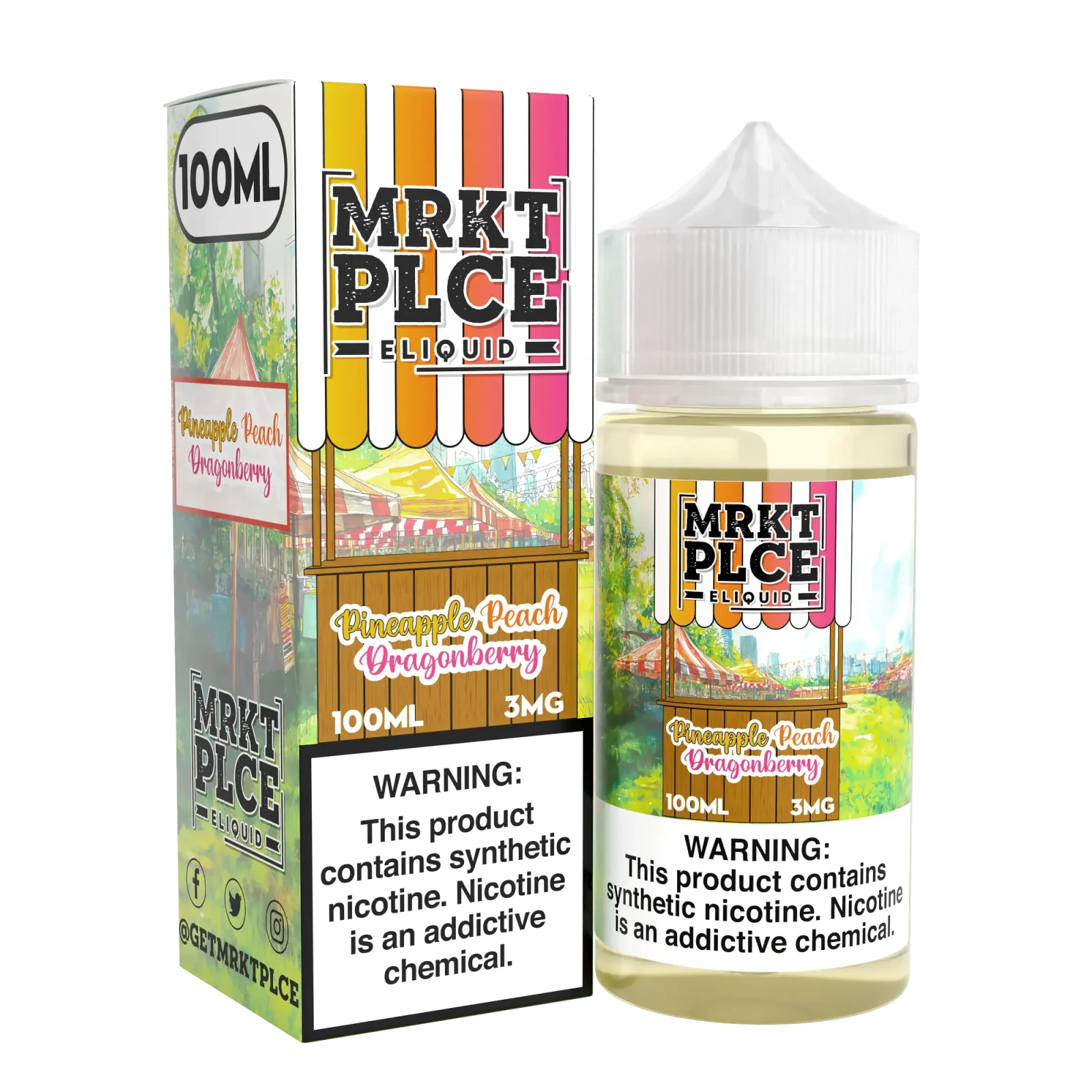 MRKT PLCE Pineapple Peach Dragonberry Vape Juice