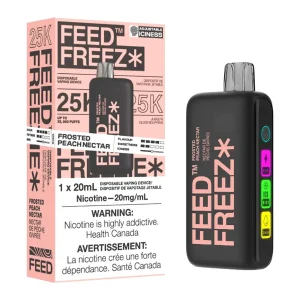 FEED Freez 25K Disposable Vape Device - Frosted Peach Nectar 20ml