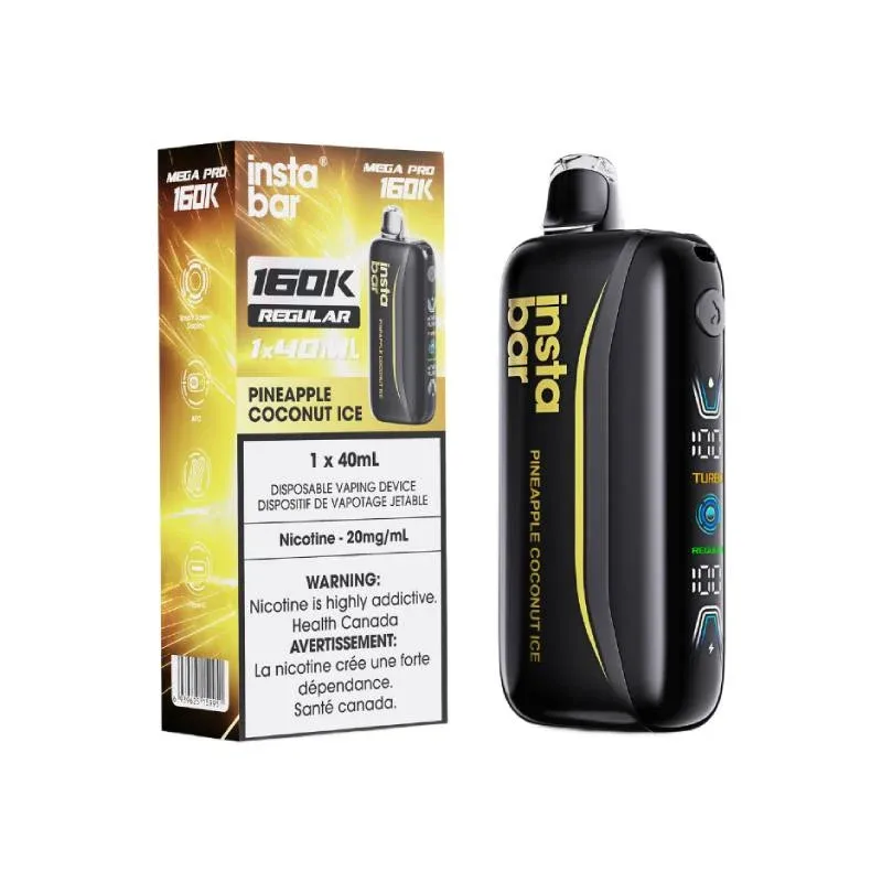 Insta Bar Mega Pro 160K - Pineapple Coconut Ice Disposable Vape