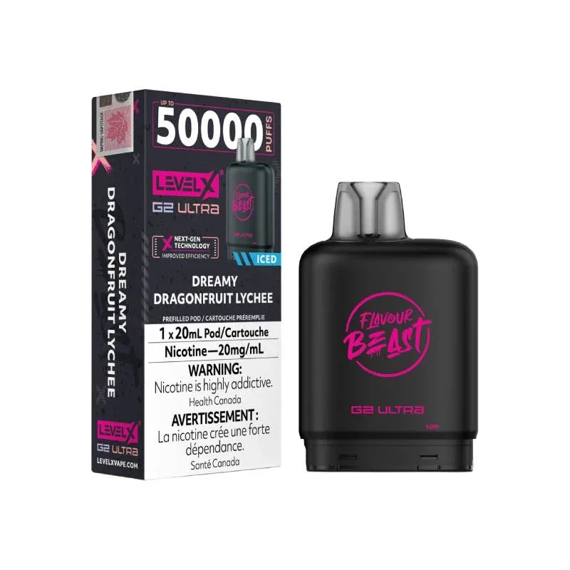 Flavour Beast Level X G2 Ultra Pod 50K - Dreamy Dragonfruit Lychee Iced