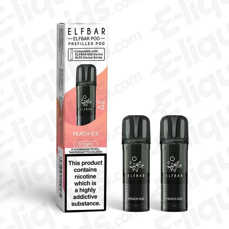 ELF BAR 600 Peach Ice Prefilled Pod