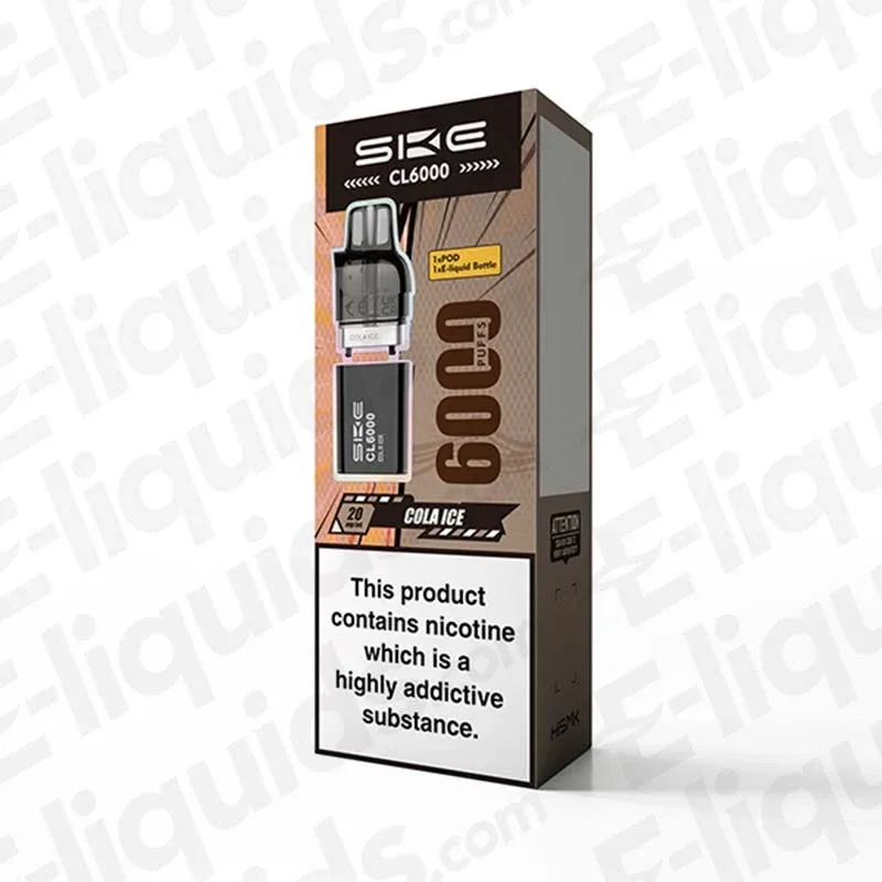 SKE Crystal CL6000 Cola Ice Prefilled Pod