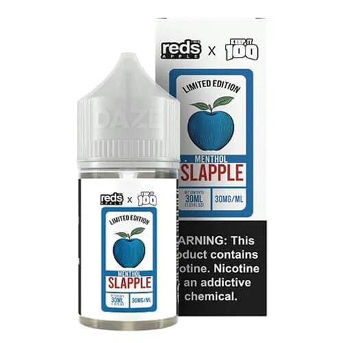 Reds x Keep It 100 Salt E-Liquid - Menthol Slapple - 30ml | Only $11.99