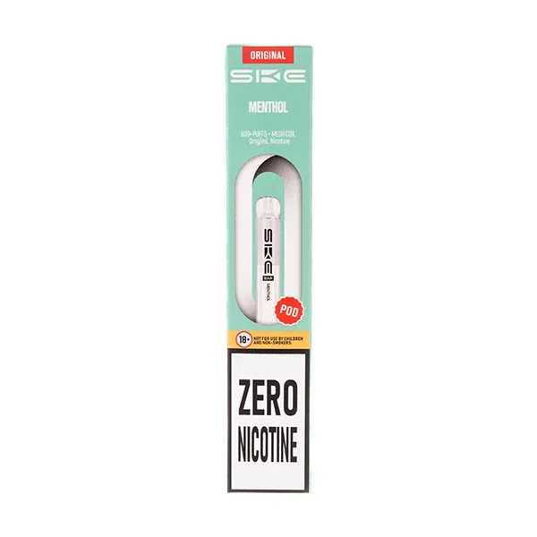 Menthol Crystal Bar 600 Zero Nicotine Prefilled Pods by SKE