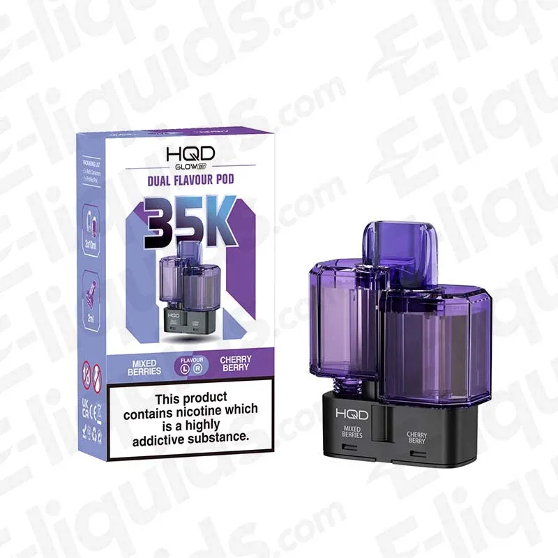 HQD Glow Air 35K Mixed Berries-Cherry Berry Prefilled Pod