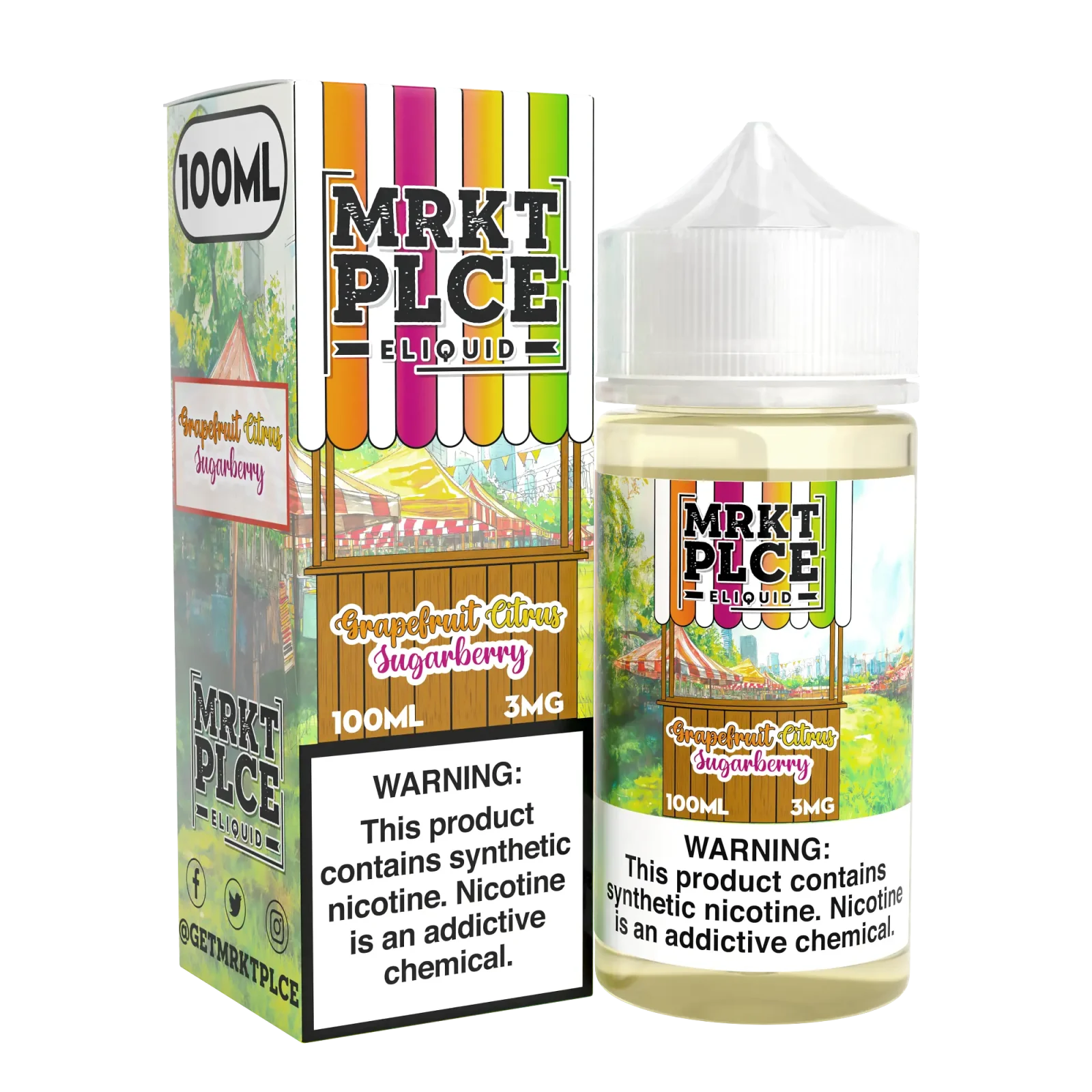 MRKT PLCE Grapefruit Citrus Sugarberry Vape Juice