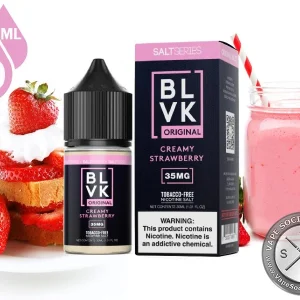 Creamy Strawberry BLVK ORIGINAL SALT 30ml