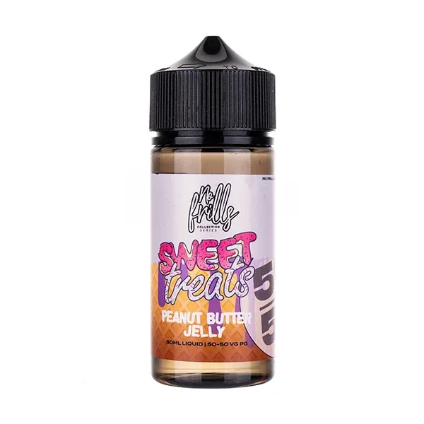 Peanut Butter Jelly 80ml (50/50) Shortfill by No Frills Sweet Treats