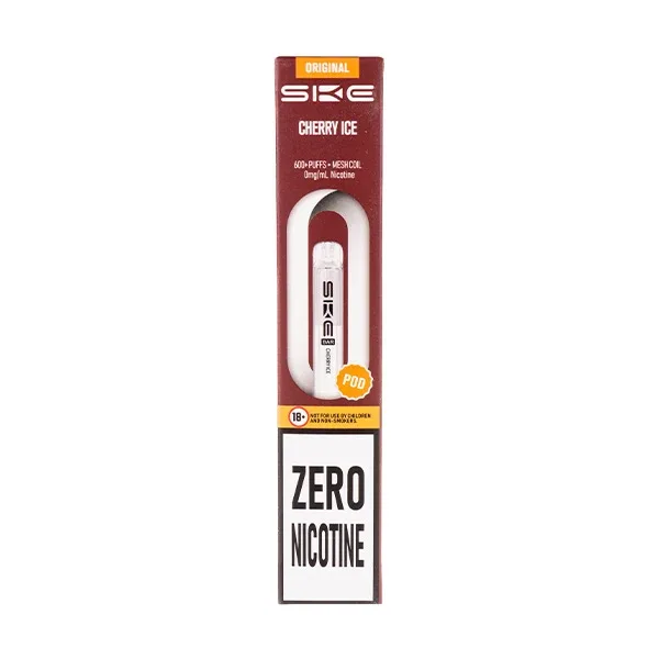 Cherry Ice Crystal Bar 600 Zero Nicotine Prefilled Pods by SKE