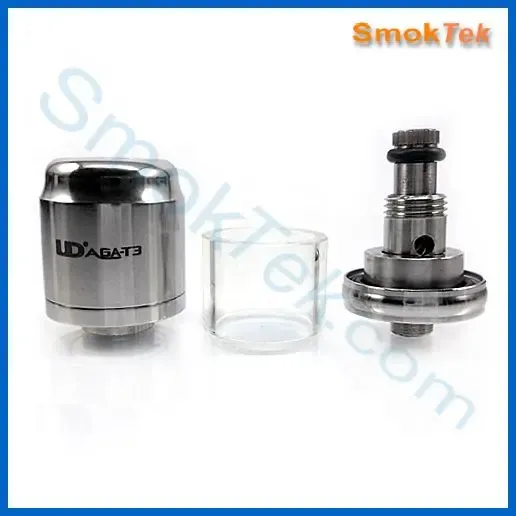 AGA-T3 Rebuildable Genesis Style Atomizer - Pyrex Glass, Stainless - Image 2